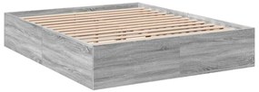 vidaXL Πλαίσιο Κρεβατιού Γκρι Sonoma 160x200 εκ. Επεξεργασμένο Ξύλο