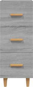 vidaXL Ντουλάπι Γκρι Sonoma 34,5x34x90 εκ. από Επεξεργασμένο Ξύλο