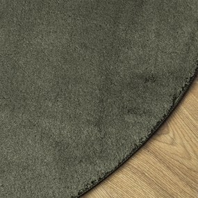vidaXL Χαλί  "HUARTE" Σκούρο Πράσινο 140x200 εκ. Ωοειδές
