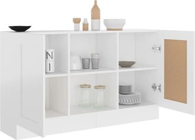 vidaXL Μπουφές Λευκός 120 x 30,5 x 70 εκ. από Επεξ. Ξύλο