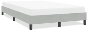 Σκελετός Κρεβατιού Χωρίς Στρώμα Αν. Γκρι 120x210 εκ. Βελούδινο