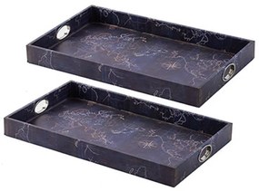 Artekko Gaxod Δίσκοι Διακοσμητικοί Σετ/2 (63x38x6)cm Artekko AV44550