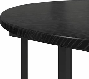 vidaXL Σετ βοηθητικά τραπεζάκια με ράφι 2 pcs Μαύρη Οξυά