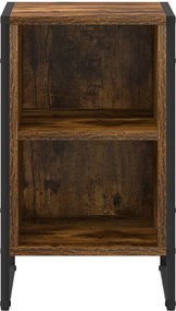 vidaXL Κομοδίνο 2 pcs Καπνιστό Δρυς 39.5 x 30 x 50 εκ