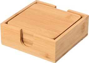 ESTIA ΣΟΥΒΕΡ BAMBOO ESSENTIALS 11x11cm ΜΕ ΘΗΚΗ 5 ΤΕΜ.