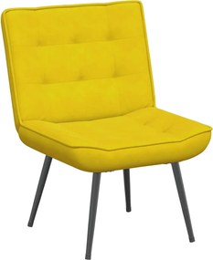vidaXL Καρέκλα χαλάρωσης κίτρινη 64x74x84 cm Βελούδο