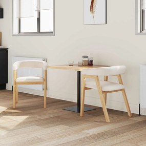 vidaXL Καρέκλες φαγητού 2 pcs Φυσικό 54 x 57 x 73 εκ