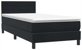 BOX SPRING ΚΡΕΒΑΤΙ ΜΕ ΣΤΡΩΜΑ ΜΑΥΡΟ 80X210 ΕΚ. ΒΕΛΟΥΔΙΝΟ 3316955