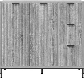 vidaXL Πλαϊνό γραφείο Γκρίζο Σονομα 89,5 x 33 x 82 εκ.