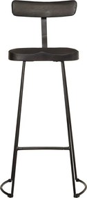 vidaXL Bar Stools 2 τεμάχια Μαύρο 49x43x103 cm Στερεό ξύλο Mango