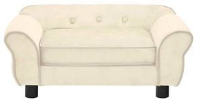 Καναπές - Κρεβάτι Σκύλου Κρεμ 72 x 45 x 30 εκ. Βελουτέ - Κρεμ