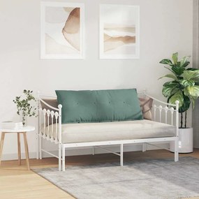 vidaXL Μαξιλάρι Πλάτης Θαλασσί 120 x 50 cm Υφασμάτινο Κορντουρά