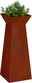 vidaXL Γλάστρα Πυλώνας 2 τμχ. Σκ rusty 40 x 40 x 100 cm