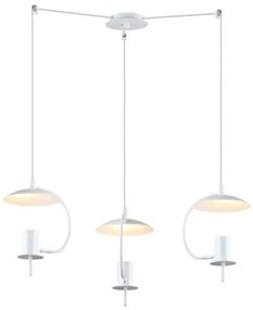 Φωτιστικό Οροφής ZM933P60W 3ΧGU10 D60XH150 White Aca Decor Metal