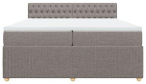 ΚΡΕΒΑΤΙ BOXSPRING ΜΕ ΣΤΡΩΜΑ TAUPE 200X200 ΕΚ. ΥΦΑΣΜΑΤΙΝΟ 3289874