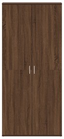 vidaXL Ντουλάπι Παπουτσιών Καφέ Δρυός 80x39x180 cm Φτιαγμένο Ξύλο