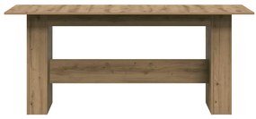 vidaXL Τραπεζαρία Artisan Oak 180x90x76 cm Ξύλινη κατασκευή