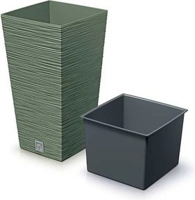 Γλάστρα - κασπώ FURU πράσινο Y75,5x39,5x39,5εκ.