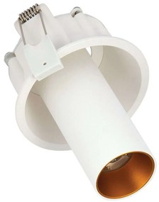 Σποτ Χωνευτό VK/04148/W/W Φ9,1cm Led 1040Lm 13W 3000K White-Gold VKLed Στρόγγυλο