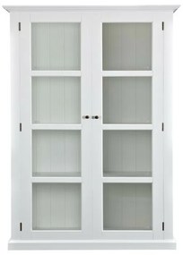 Βιτρίνα Ocean Delight C108, Άσπρο, Με πόρτες, 190x100x45cm