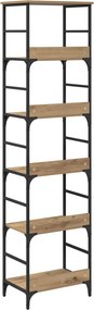 vidaXL Ράφι Βιβλίων 5 επιπέδων 50 x 33 x 188,5 εκ Επεξεργασμένο ξύλο