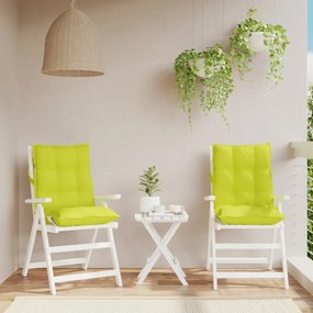 Μαξιλάρια Καρέκλας Χαμηλή Πλάτη 2τεμ. Φωτ.Πράσινο Ύφασμα Oxford - Πράσινο