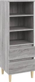 vidaXL Ντουλάπι Γκρι Sonoma 40x36x110 εκ. από Επεξεργασμένο Ξύλο