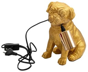 Φωτιστικό Επιτραπέζιο Polyester Χρυσό Σκύλος 13x19,5x22,5εκ. Zen Collection 25.52.52344