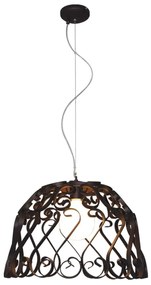 Φωτιστικό Οροφής Κρεμαστό HL-3586-1 APXL 77-4006 Lewis Rusty Brown  Homelighting Metal
