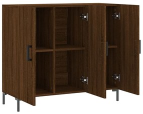vidaXL Ντουλάπι Καφέ Δρυς 90 x 34 x 80 εκ. από Επεξεργασμένο Ξύλο