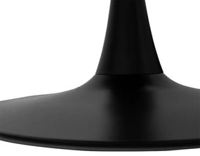 Tραπέζι Balou pakoworld mdf σε μαύρη απόχρωση Φ120x73εκ