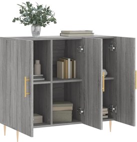 vidaXL Ντουλάπι Γκρι Sonoma 90 x 34 x 80 εκ. από Επεξεργασμένο Ξύλο