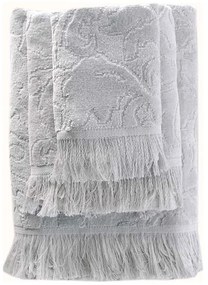 Πετσέτα Sienna Light Grey Ρυθμός Hand 30x50cm 100% Cotton