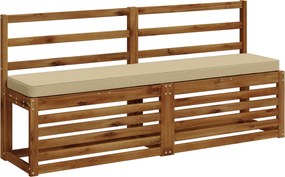 vidaXL Μαξιλάρια Πάγκου 2 Τεμαχίων VUGHT 2 pcs 100% Πολυεστέρας Μπεζ