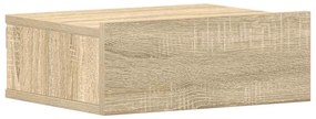 vidaXL Κομοδίνα Κρεμαστά 2 τεμ. Sonoma Δρυς 40x30x15εκ. από Επεξ. Ξύλο