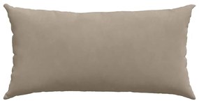 vidaXL Μαξιλάρι Καναπέ 2 pcs Taupe 80 x 40 cm ύφασμα