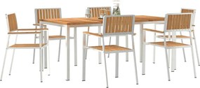 vidaXL Σετ Εξωτερικής Τραπέζης 7 pcs