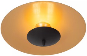 Φωτιστικό Οροφής Lucide 30161-09-30 VULCAN Μαύρο Ματ (Black Mat)|Χρυσό Χρώμα (Gold Coloured) 3000 K