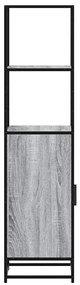 vidaXL Highboard Grey Sonoma Κατασκευασμένο ξύλο και μέταλλο