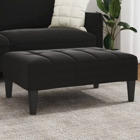 Υποπόδιο Μαύρο 77x55x31 εκ. Βελούδινο 4007387