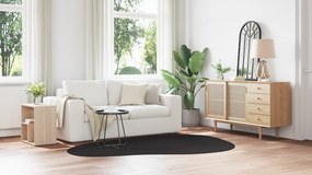 vidaXL Χαλί  'HUARTE' με Χαμηλό Πέλος Μαλακό και Πλενόμενο Μαύρο 160x230 εκ.