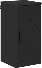 vidaXL Ντουλάπι Μπάνιου Μαύρο 30 x 31,5 x 61 εκ