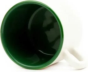 Stewehome Κούπα από κεραμικό με μοντέρνο σχέδιο Λευκό 7x7x6 cm