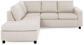 Γωνιακός Καναπές Scandinavian Choice C146, Beige, Μαύρο, 227x199x86cm, Πόδια: Πλαστική ύλη | Epipla1.gr