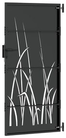 vidaXL Πύλη Κήπου Μαύρο 85 x 175 cm Ατσάλι με Επικάλυψη Πούδρας