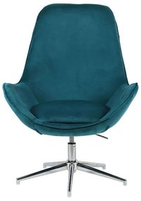 Πολυθρόνα Thalia 77x75x104cm Blue 429-91-007 Velvet, Metal
