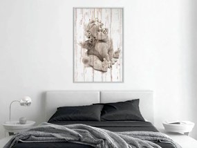 Αφίσα - Winged Baby - 30x45 - Χρυσό - Χωρίς πασπαρτού