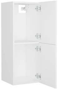 vidaXL Σετ Επίπλων Μπάνιου Λευκό από Επεξεργασμένο Ξύλο