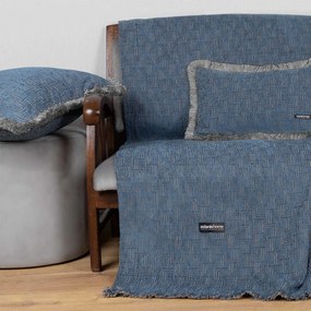 Ριχτάρι New Maze Blue Aslanis Home Τριθέσιο 180x300cm Cotton,Polycotton