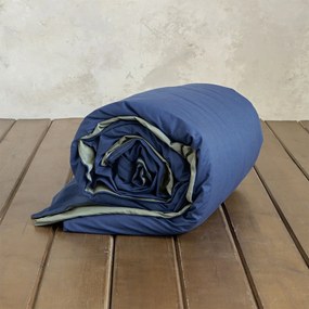 Παπλωματοθήκη Υπέρδιπλη (220x240) 2 Όψεων Nima Colors AW2024 Πράσινο,Μπλε